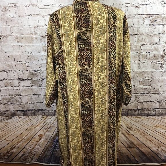 SANTE’ Leopard Moroccan/Bohemian Dress Sz S/M - Picture 3 of 13